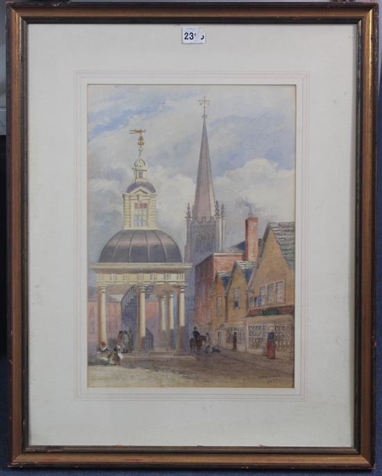 John Chase (1826-1879) Suffolk Street, Ripley?, 16.5 x 11.5in.
